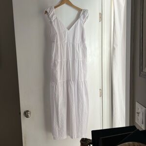 Old Navy white midi dress